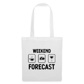 Wochenendprognose 2 - - Stoffbeutel - Weiß - Vorne