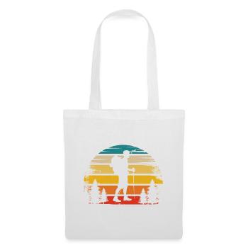 Soleil rétro et randonnée - - Sac en tissu - blanc - Devant