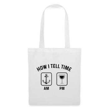 Comment dire l’heure sur PM 1 - - Sac en tissu - blanc - Devant