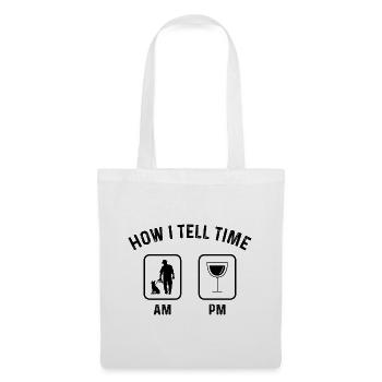 Comment dire l’heure sur PM 1 - - Sac en tissu - blanc - Devant