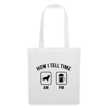 Comment dire l’heure à PM - (2) - Sac en tissu - blanc - Devant