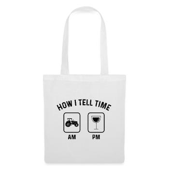 Comment dire l’heure sur PM 1 - - Sac en tissu - blanc - Devant
