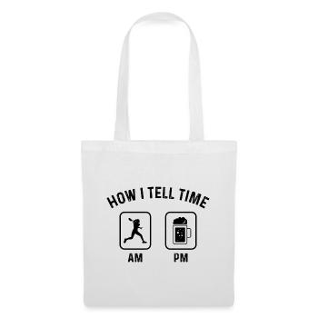 Comment dire l’heure sur PM 1 - (2) - Sac en tissu - blanc - Devant