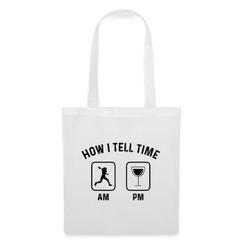 Comment dire l’heure sur PM 1 - - Sac en tissu - blanc - Devant