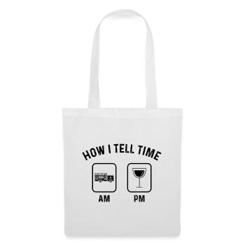 Comment dire l’heure sur PM 1 - - Sac en tissu - blanc - Devant