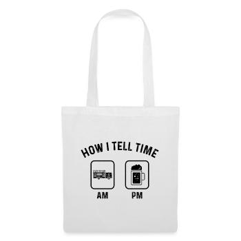 Comment dire l’heure sur PM 1 - (2) - Sac en tissu - blanc - Devant