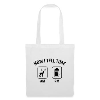 Comment dire l’heure sur PM 2 - (2) - Sac en tissu - blanc - Devant
