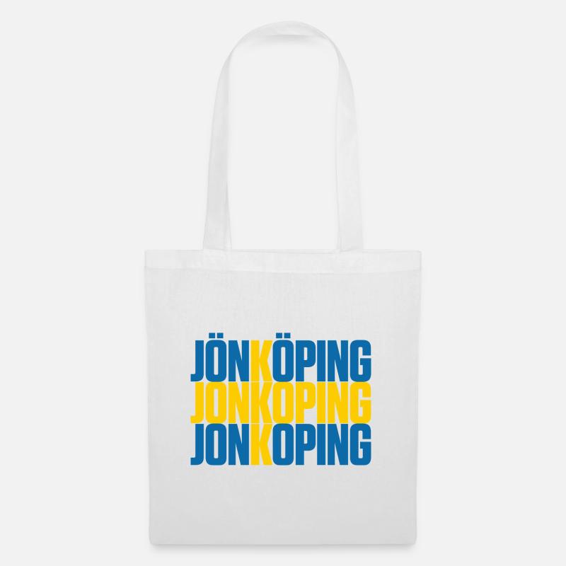 Jönköping Sverige Flag - Mulepose - hvid