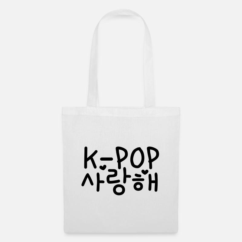 I love k-pop - Sarange K-Pop - Stoffbeutel - Weiß