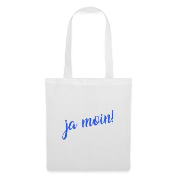 Ja Moin! - Guten Morgen - Nordsee - Ostsee - Anker - Stoffbeutel - Weiß - Vorne