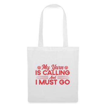 Quilting Knitting Yarn Knitting Gift - Sac en tissu - blanc - Devant