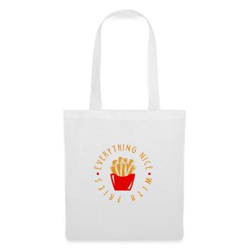 Everything nice with french fries - Tote Bag - white - Front