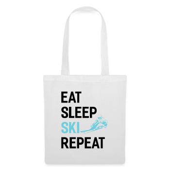 Eat Sleep Ski Repetition - (S.K) - Tote Bag - white - Front