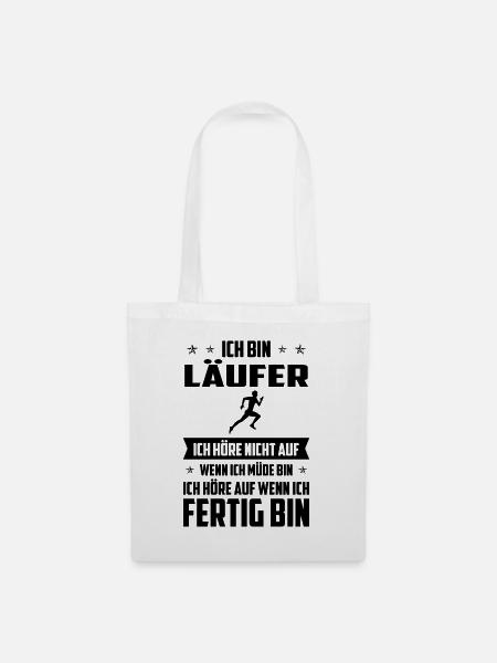 Ich bin lager Ich Hore nicht auf Wenn ich mich mud - Stoffbeutel - Weiß