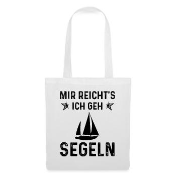 MIR RICHTS ICH GEN SEGELN - - Stoffbeutel - Weiß - Vorne