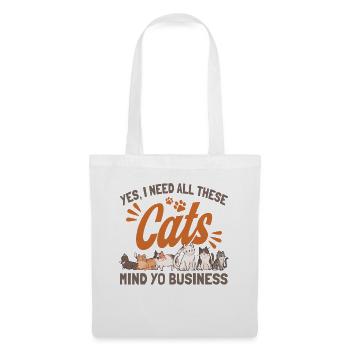 Cats Cat Owner Pet Animals Gift - Tote Bag - white - Front