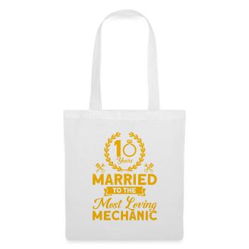Rose Wedding 10 Years Marriage Gift - Tote Bag - white - Front