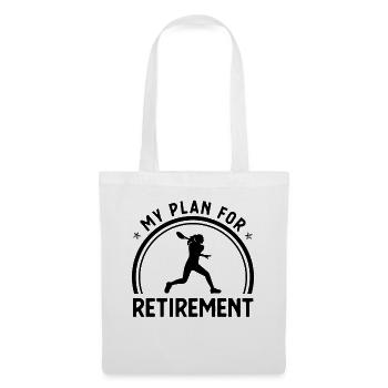 Mon plan de retraite 1 - - Sac en tissu - blanc - Devant