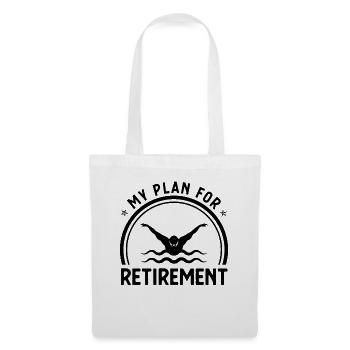 Mon plan de retraite - - Sac en tissu - blanc - Devant
