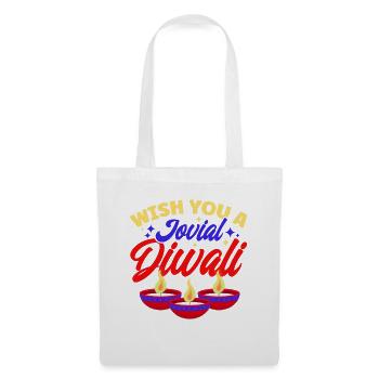 Diwali Hindus Sikh Fest der Lichter Geschenk - Stoffbeutel - Weiß - Vorne