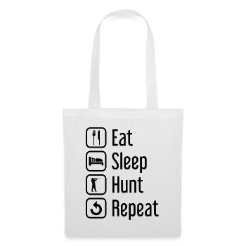 Eat Sleep Hunt Repetition - - Tote Bag - white - Front