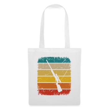 Cours Vintage et Chasse - - Sac en tissu - blanc - Devant