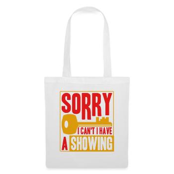 Agent immobilier Agent immobilier Cadeau - Sac en tissu - blanc - Devant