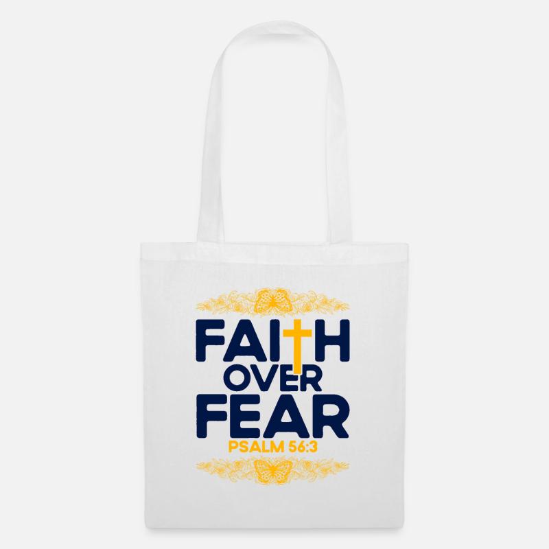Christlich Bibelvers Religiös Geschenk - Stoffbeutel - Weiß
