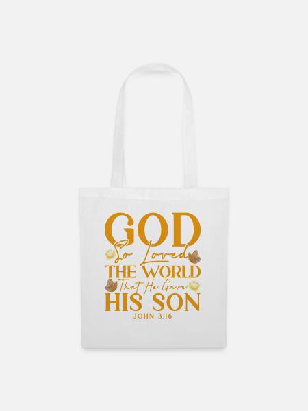 Inspirierend Jesus Gott Christlich Geschenk - Stoffbeutel - Weiß