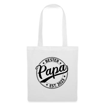 Bester Papa 2023 Zur Geburt Vater 2023 Retro Papa - Stoffbeutel - Weiß - Vorne
