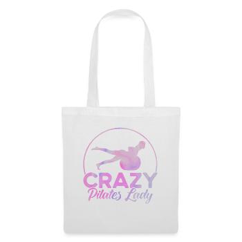 Pilates Crazy Pilates Lady Cadeau - Sac en tissu - blanc - Devant