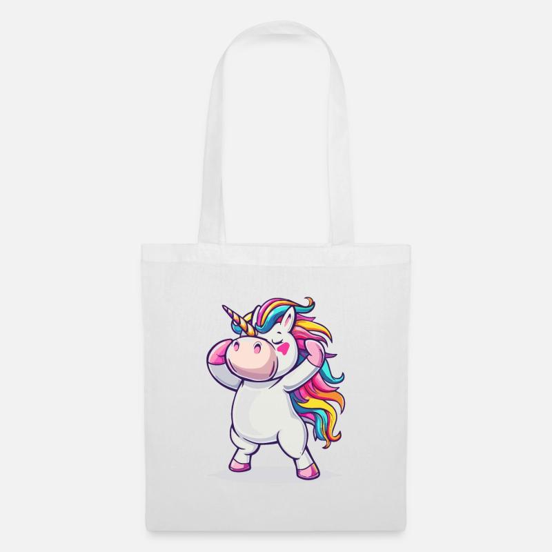 Dancing Unicorn - Tote Bag - white