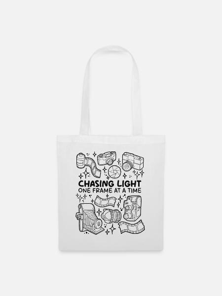 Chasing Light – Frame für Frame - Stoffbeutel - Weiß
