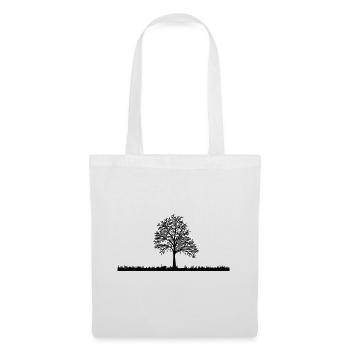 arbre - Sac en tissu - blanc - Devant