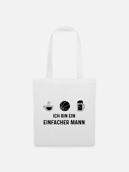 Ich bin ein Einfacher Mann - - Stoffbeutel - Weiß