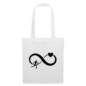 Infinity Heart et Running 1 - - Sac en tissu - blanc - Devant