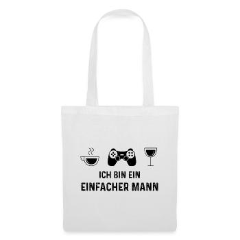 Ich bin ein Einfacher Mann - (2) - Stoffbeutel - Weiß - Vorne