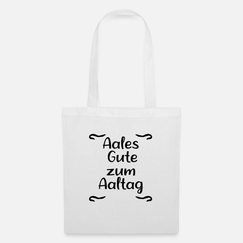 Aal Alltag - Stoffbeutel - Weiß