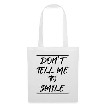 Ne dites pas sourire Féminisme Droits Femmes Égalité - Sac en tissu - blanc - Devant