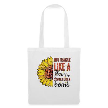 Not Like Flower Feminism Rights Womens Equality - Stoffbeutel - Weiß - Vorne