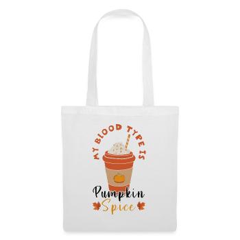 Blood Type Spice Pumpkin Fall Season Autumn - Tote Bag - white - Front