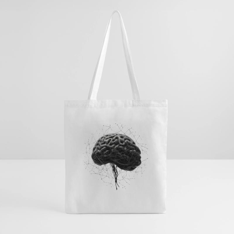 Brain Neural AI Deep Learning Computer Algorithm Tote Bag