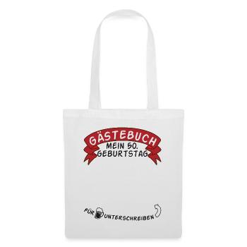 Guestbook My 50th Birthday Gift Idea - Tote Bag - white - Front