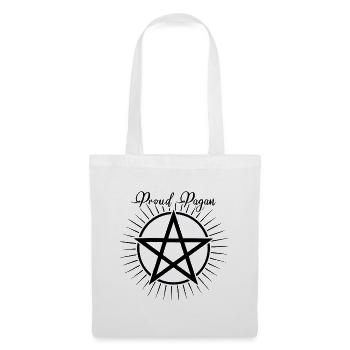 Symbole du pentagramme païen Ostara fier - Sac en tissu - blanc - Devant