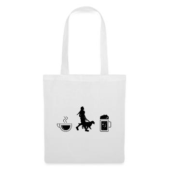 Coffee Beer and Dog - (3) - Tote Bag - white - Front