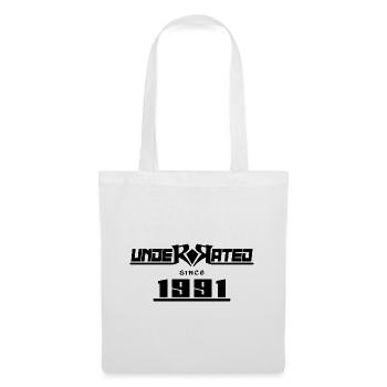 1991 anniversaire 31 ans sous-estimé - Sac en tissu - blanc - Devant