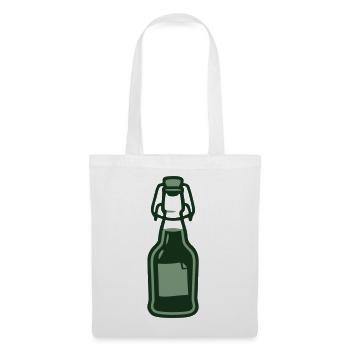 Ingwer Buegelflasche Saft Icon - Stoffbeutel - Weiß - Vorne
