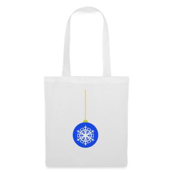 Weihnachtskugel deko - Stoffbeutel - Weiß - Vorne