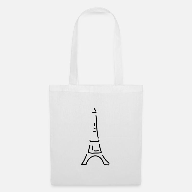 eiffelturm paris - Stoffbeutel - Weiß