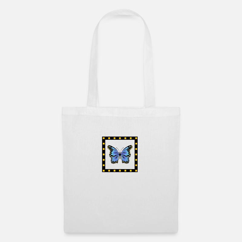 Schmetterling - Stoffbeutel - Weiß